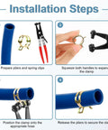 152 Piece Spring Band Hose Clamp Kit With Pliers installation steps for automotive and DIY repairs