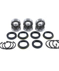 Three Kit Mower Blade Spindle Bearing Rebuild Kit for Kubota Lawn Mower Deck Parts with bearings, seals, snap rings