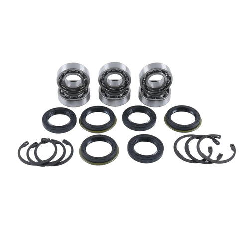 Three Kit Mower Blade Spindle Bearing Rebuild Kit for Kubota Lawn Mower Deck Parts with bearings, seals, snap rings
