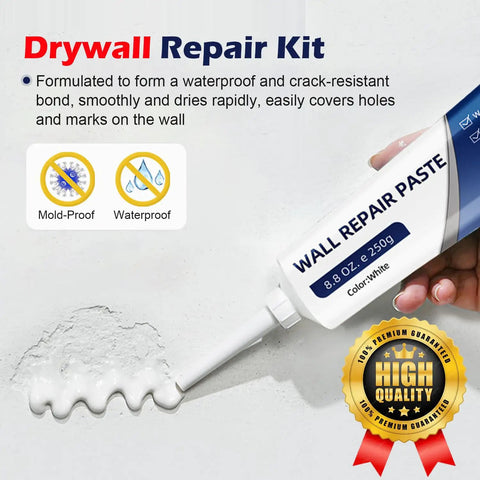 Quick Fix Drywall Repair Kit Includes Scraper Plus Fast Drying Wall Patch Paste For Hole And Crack Filler Delivering A Slick Finish