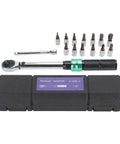 Heavy Duty 5-25Nm Adjustable Click Torque Wrench Set With Stainless Steel Socket Kit For Auto Repair And Engine Work Pro Grade Spanner Gear with case and sockets.