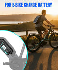 E-bike with solar panel backpack using Beefy Waterproof Boost MPPT Solar Charge Controller 12V-48V Up To 250W Panel