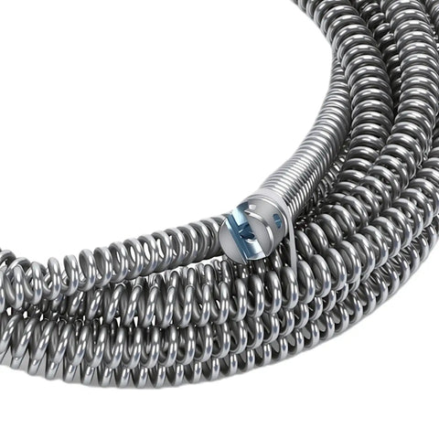 Heavy Duty Three Meter Drain Snake with 12mm alloy steel spring and flexible shaft for clearing stubborn clogs and gunk.