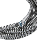 Tough Galvanized Drain Auger Cable With Six Heavy Cutter Blades For Blasting Kitchen Sink And Bathroom Pipe Clogs Fast Without Breaking A Sweat On Any Mess, 5m length.