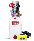 12V DC Dump Trailer Hydraulic Power Unit With Double Acting Pump Tough As Nails Heavy Duty Lift System 6 Quart Poly Reservoir
