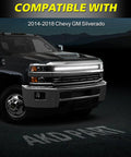 Grille LED Light Kit For Silverado 2014 2015 2016 2017 2018 Front Grill Accent Lights on Chevy GM Silverado truck