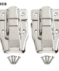 Tough As Nails Heavy Duty Toggle Latch Case Catch For Toolbox Suitcase Trunk Chest Lift Off Buckle Clasp Silver 2 Pack 78x48mm