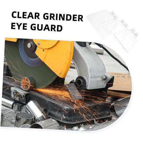 3 Pack Bench Grinder Eye Shields Plastic Guards For Grinding Machines with sparks and clear protective guards