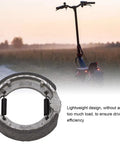 Front Drum Brake Pad Shoe For MAX G30 Electric Scooter Replacement Parts, visible with a sunset scooter background
