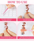 How to use 25 Piece Nail Art Tools Set With Brushes Stand Dotting Tools Striping Pens Jelly Glue Tweezers Sequins Gel Polish Glitter