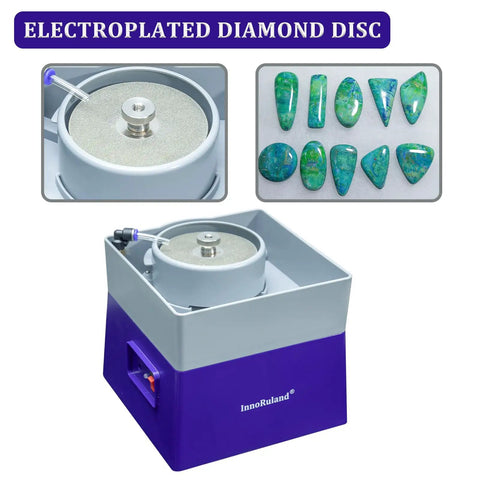 4 Inch Flat Grinding Machine For Stone And Rock Polishing Be A Go To Workhorse Grinder And Shaper Tool Kit With Diamond Coated Disc