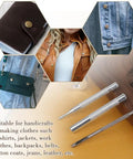 Leather Snap Fasteners Kit With 50 Sets 10mm Bronze Metal Snaps And 4 Installation Tools for sewing clothes, jackets, belts