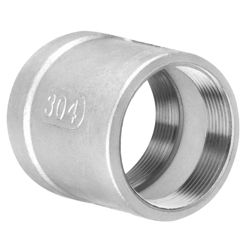 Heavy Duty Stainless Steel 304 Cast Pipe Fitting Coupling 2 Inch NPT Female To 2 Inch NPT Female Corrosion Resistant