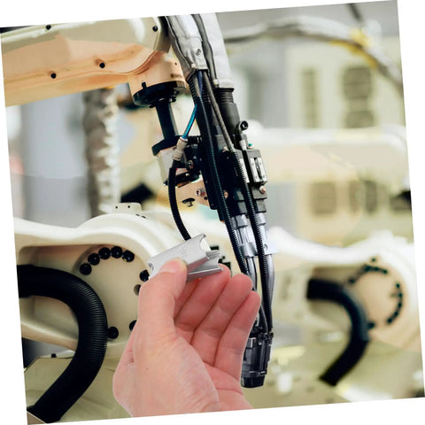 Hand holding a component near a 12-Piece Galvanized Iron Toggle Bolts with Wings for Drywall and Hollow Walls installation setup