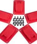 Beefy Heavy Duty Tool Holder Mount Kit For Power Tools That Fits Milwaukee M18 And Dewalt 20V 12V Drills Set of 5 with Screws