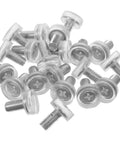40Pcs Adjustable Furniture Feet For Desks And Tables With PVC And Metal Threaded Design Scratch Resistant Nonslip Base Easy Installation For Home And Office Use