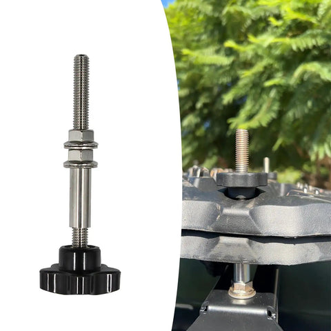 Hella Tough Universal Traction Board Mounting Kit Featuring Rock Solid Nylon And Stainless Steel Mount Pins close-up view of mount pin.