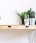 Modern desk with flowers featuring heavy duty spring loaded surface mount folding handles with stainless steel construction and comfortable rubber grips set of 2 for tool chests tool boxes cabinets trunks crates storage boxes and cases black.
