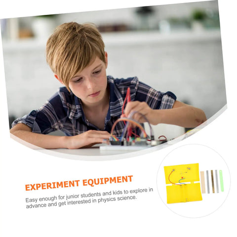 A student using the conductivity experiment kit, showing electrical connections and learning physics. Boost Your Lab Game With This Top Shelf Conductivity Experiment Kit For High School Physics Classes Featuring Dependable Student Science Tools That Turn Troublesome Demonstrations Into Pure Gold For Any Classroom.