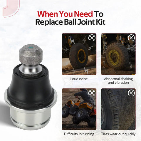 Can Am ATV Upper And Lower Ball Joint Kit For Outlander Renegade Maverick Commander Defender Traxter 2012 Through 2023 on display