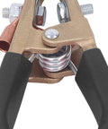 Heavy Duty Brass Welding Ground Clamp Rated For 500 Amps With Large 60mm Jaw Opening For Secure Earth Clip Hookups On Cars And Heavy Power Train Manufacturing Jobs You Can Count On Today, showing detailed clamp mechanism.