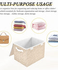Built Tough Foldable Storage Bin With Slick Flip Top Lid And Locked Down Velcro Closure Durable Oxford Fabric used for organizing clothes.