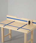 Four Pack 48 Inch T Track For Woodworking With Screws Aluminum Alloy Universal T Tracks installed on wooden workbench