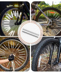 Must Have 96 Pack 360 Degree Visibility Spoke Reflectors For Mountain And Road Bikes Waterproof Clip On Reflective Lights