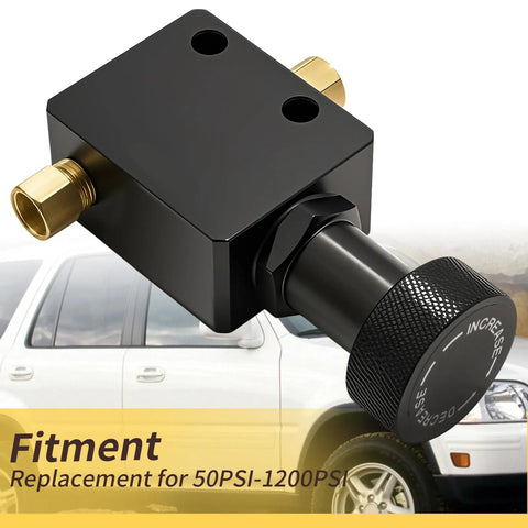 Pro Grade 1/8NPT Brake Proportional Valve For Slick Stopping Power Heavy Duty Aluminum Alloy Build with knob and ports.