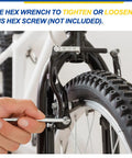 Adjusting bike brakes with an Allen wrench, compatible with 25 Pcs M6 1x12mm 304 Stainless Steel Flanged Button Head Socket Cap Screws