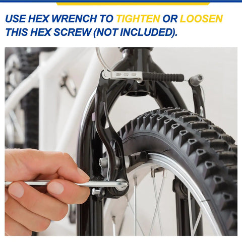 Adjusting bike brakes with an Allen wrench, compatible with 25 Pcs M6 1x12mm 304 Stainless Steel Flanged Button Head Socket Cap Screws