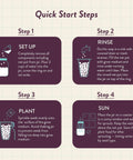 Step-by-step guide for setting up Dope Mason Garden Jar Self Watering Hydroponics Kit With Organic Herb Seeds For Indoor Parsley Garden Jar Planter Seed Starter And Home Decor Gift Idea.