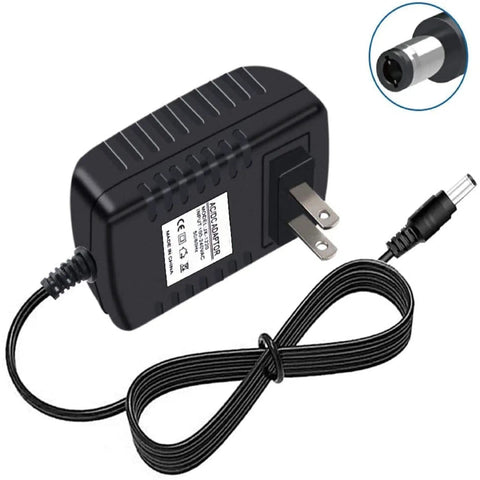 Heavy Duty 12V AC DC Power Adapter For Elmo Document Camera models with wall plug and power cord for steady current supply.