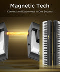 Magnetic split design of 88 Key Magnetic Split Piano Keyboard, Detachable Travel Electric Piano for Beginners.