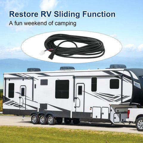 35 Foot 6 Pin Controller To Motor Harness Direct Replacement For In Wall RV Slide Out Systems Part 238992 No Brainer Install With Extended Reach Designed For Quick Installation And Broad Compatibility With Various In Wall RV Slide Out Mechanisms, 35 ft cable for RV slide-out use