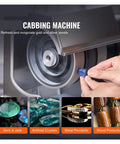 Close-up of Six Inch Cabbing Machine With 1800 RPM Lapidary Grinder And Polisher Includes Lamp And Water Pump For Jade Stone use