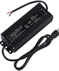 IP67 Waterproof LED Driver 120W Power Supply For LED Strip Lights, 24V DC Output, 100-265V AC Input, 3 Prong Plug With 3 Foot Cable