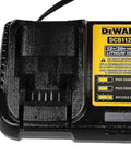 20V Max Battery Charger for DCB112 Series Tools with DeWalt branding and fast charge dock, bulk packed replacement part