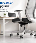 2 Inch Heavy Duty Chair Caster Wheels 5 Pack Silent Swivel Replacement Casters on office chair for smooth daily use.