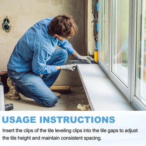 Person using Built Tough 120 Pack Black Plastic Tile Shims 15 64 Inch Thick for leveling tiles and ensuring even spacing.