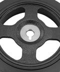 Front view of Engine Harmonic Balancer Crankshaft Pulley Direct Fit For Kia Soul 2010 2016 2018 2019 Rio Hyundai Accent Veloster Creta DOHC L4 1.6L
