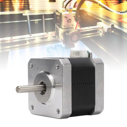 Beefy 42x40mm Stepper Motor Kit for 3D Printers and CNC Machines, Two-Phase 1.8 Degree Step Angle, High-Torque Replacement Motor with Solid Metal Construction for Mega X and Y Axis and Vyper Y Axis, with 3D printer gantry
