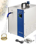 Professional Jewelry Steam Cleaner Turns Old Bling Into Fresh Sparkle In Seconds With Two Liter Stainless Steel Tank, showing vapor cleaning jewelry.