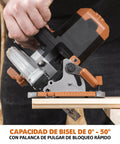 Pro Grade Cordless Circular Saw Featuring 165Mm Tct Blade For Wood Metal And Plastic Smooth As Butter Heavy Duty 850W Power Tool adjusting bevel angle on wood.