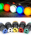 Blue LED Indicator Light 12V 5 Pack Energy Saving Panel Mount Indicator Lamp 22mm Hole Pilot Signal Light For Electronics Projects And DIY Ideal For Control Panels Indicators 12V DC Systems Automotive Dashboards CNC Machines And DIY Builds, 22mm panel-mounted lights