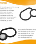 VTEC Solenoid Seal Kit Honda Upper And Lower Gasket Replacement For B16A2 B18C1 B18C5 GSR Type R DC Engine Models shown.