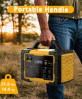 Person carrying a 1000W Portable Power Station with 1024Wh LiFePO4 Battery and 2000W Peak in nature