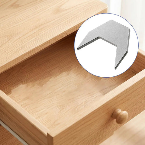 24 Pack 304 Stainless Steel Drawer Stops For Wood Dresser Cabinet Repairs Keeps Drawers Locking Down Tight Like A Champ on wooden dresser drawer.