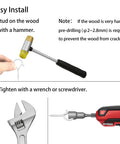 Installation guide for Sick 12 Pack Ceiling Hooks For Hanging Plants And Outdoor Lights with hammer and wrench