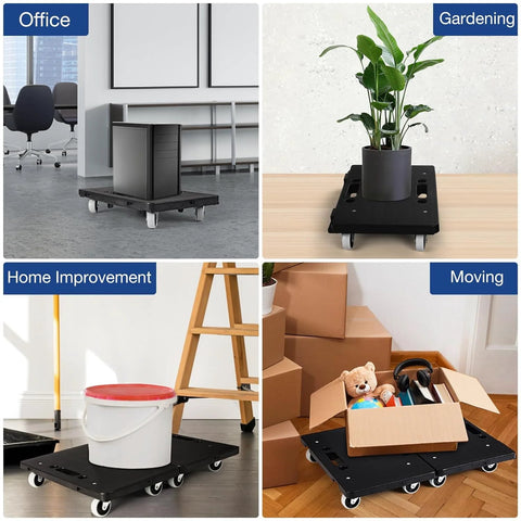 Heavy Furniture Moving Dollies With Wheels Set Of 2 used for office furniture, plant gardening, home improvement, and moving boxes.